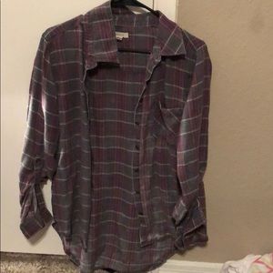 Plaid button up